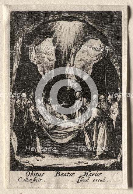 The Life of the Virgin: The Entombment of the Virgin. Creator: Jacques Callot (French, 1592-1635).