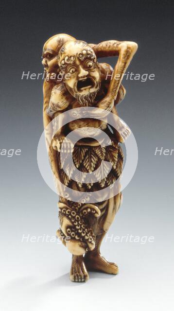 Ashinaga and Tenaga, 18th century. Creator: Unknown.