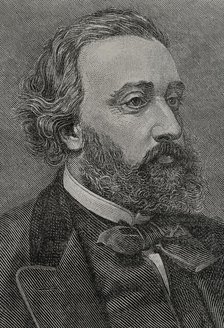 Léon Gambetta, (1838-1882), French statesman, one of the founders of the Third Republic, 1891.  Creator: Unknown.