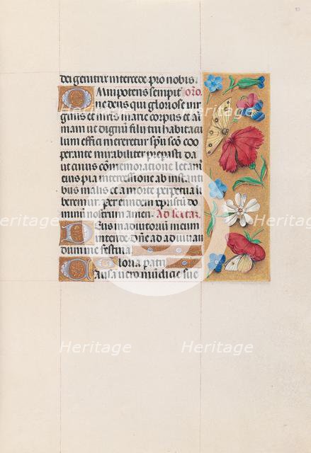 Hours of Queen Isabella the Catholic, Queen of Spain: Fol. 83r, c. 1500. Creator: Master of the First Prayerbook of Maximillian (Flemish, c. 1444-1519); Associates, and.