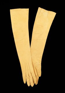 Evening gloves, American, 1805. Creator: Unknown.