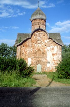 Exterior of a church, Novgorod, Russia. Artist: Unknown