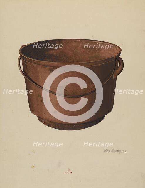 Cooking Kettle, 1939. Creator: Thomas Dooley.