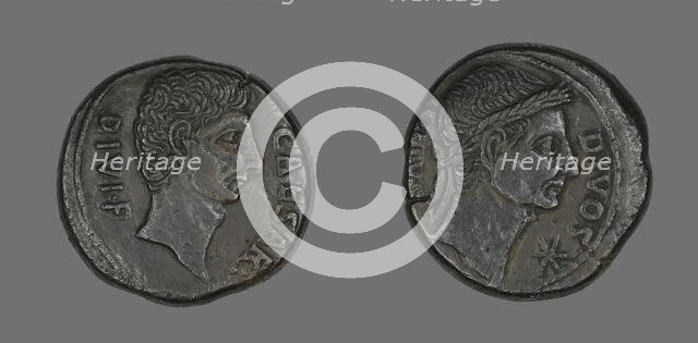 Coin Portraying Julius Caesar, about 38 BCE. Creator: Unknown.