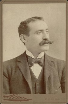 Portrait of the composer Emilio Pizzi (1861-1940), c. 1890. Creator: Sarony, Napoleon (1821-1896).