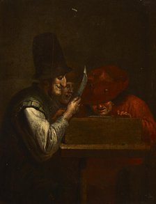 Genre Peasant Scene, 2nd half of 17th century. Creators: Unknown, Follower of Adriaen van Ostade.