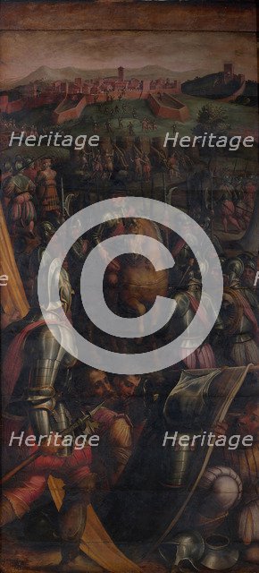 Capture of Casole, 1563-1565. Artist: Vasari, Giorgio (1511-1574)