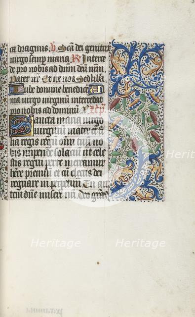 Book of Hours (Use of Rouen): fol. 35r, c. 1470. Creator: Master of the Geneva Latini (French, active Rouen, 1460-80).