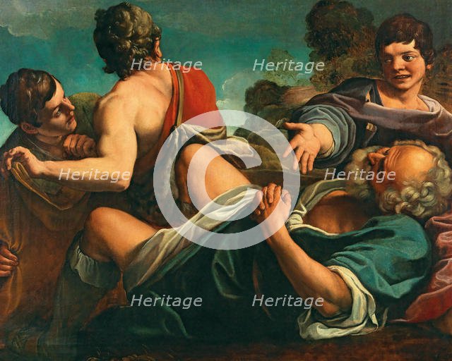 The Drunkenness of Noah. Creator: Tiarini, Alessandro (1577-1668).