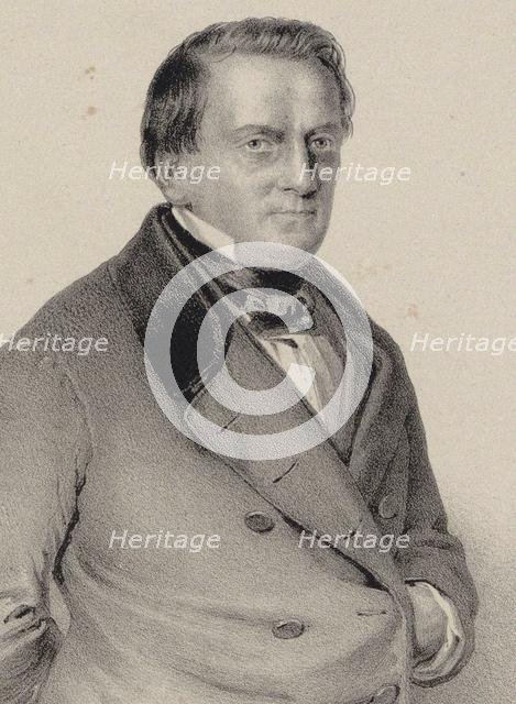 Portrait of the Composer Franz Lachner (1803-1890) , 1850. Creator: Anonymous.