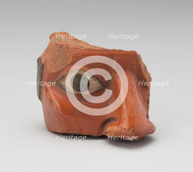 Head Fragment from a Large Ceremonial Jar, A.D. 700/800. Creator: Unknown.