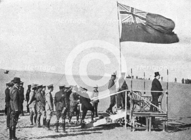 'La defense de l'Egypt; Sir George Reid, haut-commissaire de l'Australie..., 1915 (1924). Creator: Unknown.