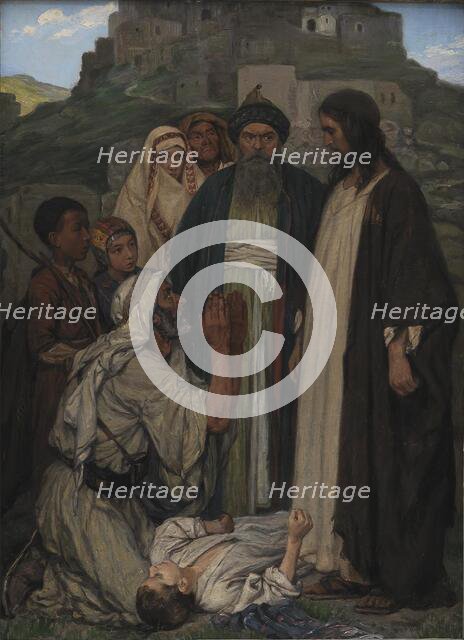 Christ Cures the Lunatic Child, 1891. Creator: Axel Helsted.