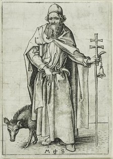 St. Anthony, from Apostles, n.d. Creator: Martin Schongauer.