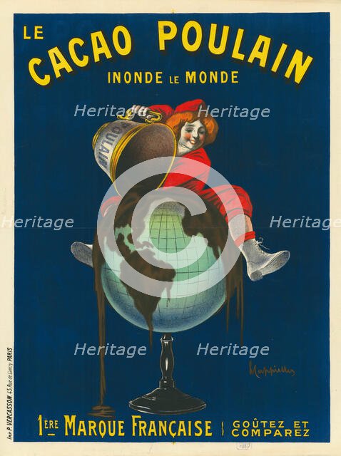 Cacao Poulain , 1911. Creator: Cappiello, Leonetto (1875-1942).