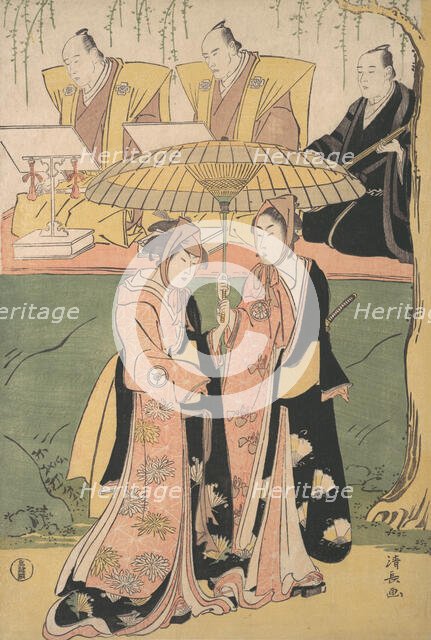 Scene from a Shosa Act, ca. 1788. Creator: Torii Kiyonaga.