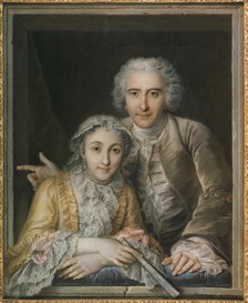 Portrait of Philippe Coypel and His Wife, 1742. Creator: Charles-Antoine Coypel.