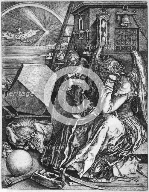 'Melancolia', 1514, (1936). Artist: Albrecht Dürer