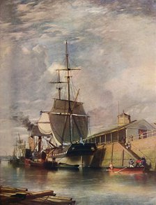 'Belfast Harbour - Ferry Steps, 1851', (1909). Creator: James Glen Wilson.