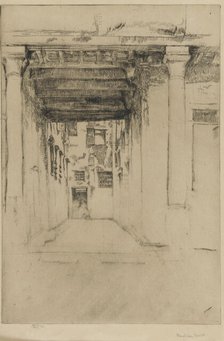 Venetian Court, 1879-1880. Creator: James Abbott McNeill Whistler.