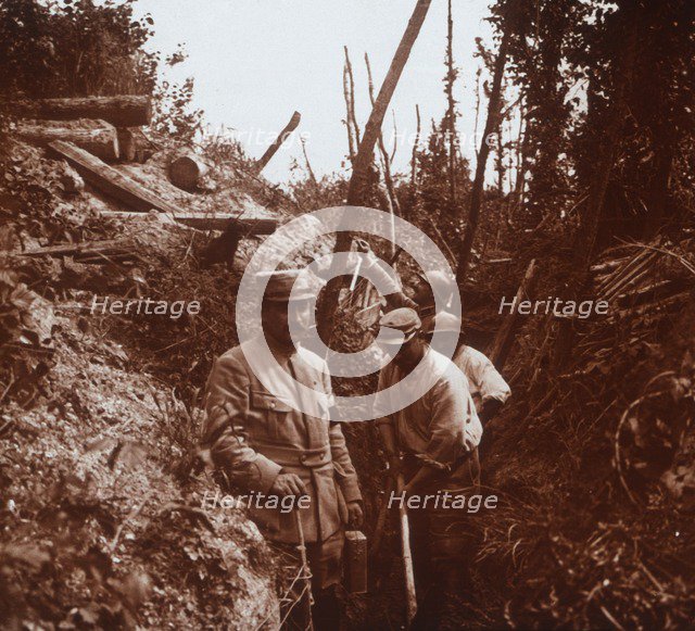 The front line, Soissons, northern France, c1914-c1918. Artist: Unknown.
