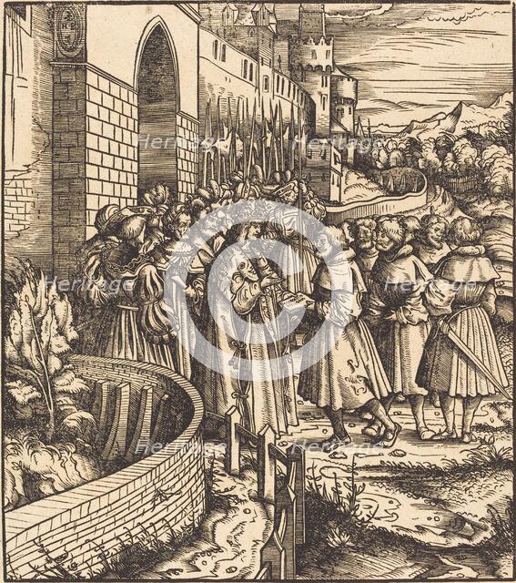 The Swiss Embassy against the Blue King. Creator: Hans Burgkmair, the Elder.