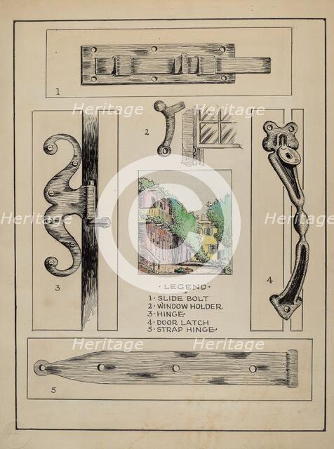 Iron Hardware, c. 1936. Creator: Al Curry.