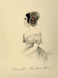 'Countess of Tankerville', 1844. Creator: Alfred d'Orsay.