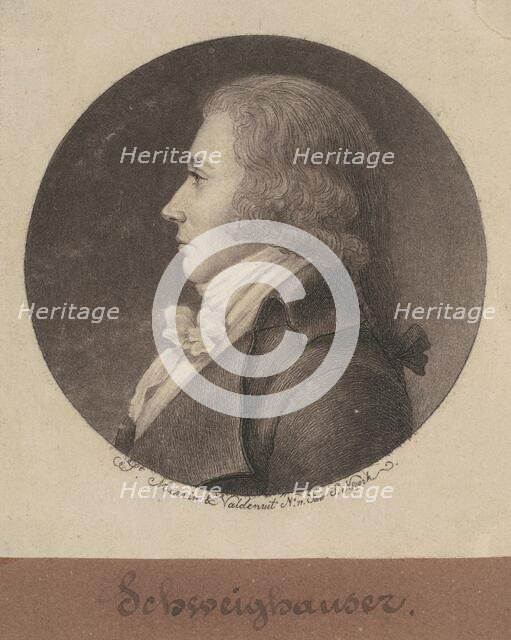 Schweighauser, 1796. Creator: Charles Balthazar Julien Févret de Saint-Mémin.