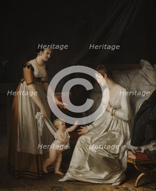 The Nursing Mother (La Mère Nourrice), 1804. Creator: Marguerite Gerard.