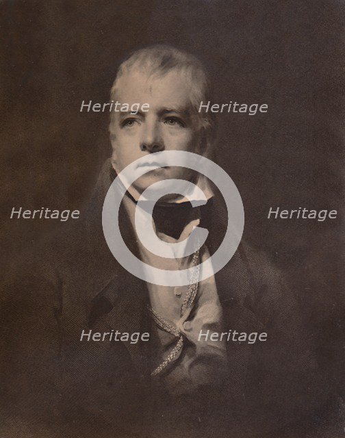 Sir Walter Scott, Scottish novelist and poet, c1826 (1894). Artist: William Walker.