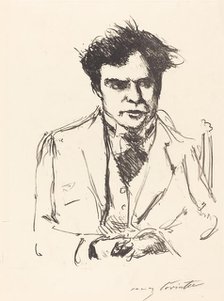 Bildnis Joseph Schwarz (Portrait of Joseph Schwarz), 1916. Creator: Lovis Corinth.
