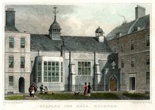 Staple Inn Hall, Holborn, London, 1830.Artist: HW Bond
