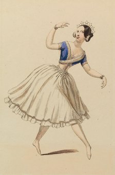 Carlotta Grisi (1819-1899) in the Ballet La Péri by Friedrich Burgmüller, 1843.