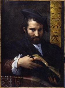 Portrait of a man with a book, ca 1524. Creator: Parmigianino (1503-1540).