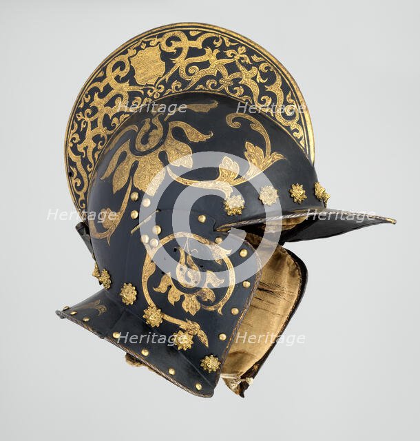 Burgonet, German, Augsburg, 1575-1600. Creator: Unknown.