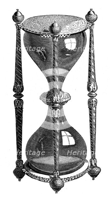 A French hour glass, 16th century, (1870). Artist: Unknown