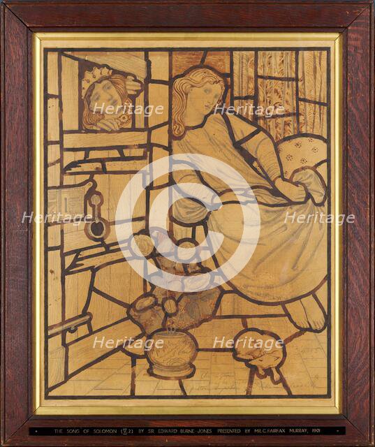 The Song of Solomon - 'I Sleep, but my Heart waketh', 1862. Creator: Sir Edward Coley Burne-Jones.