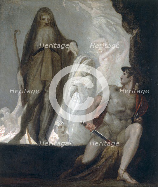 'Teiresias foretells the future to Odysseus', 1804-1810. Artist: Henry Fuseli.