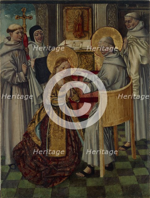 Saint Clare enters the cloister, c. 1500.