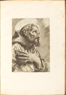 Saint Francis of Assisi, c. 1610/1620. Creator: Luca Ciamberlano.
