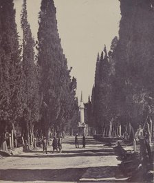 Vue dans le Grand Cimetière de Scutari (Scene in the Large Cemetery of Scutari) , 1857. Creator: James Robertson.