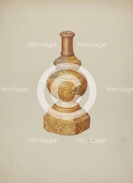 Candlestick (Ecclesiastical), 1939. Creator: Edward Jewett.