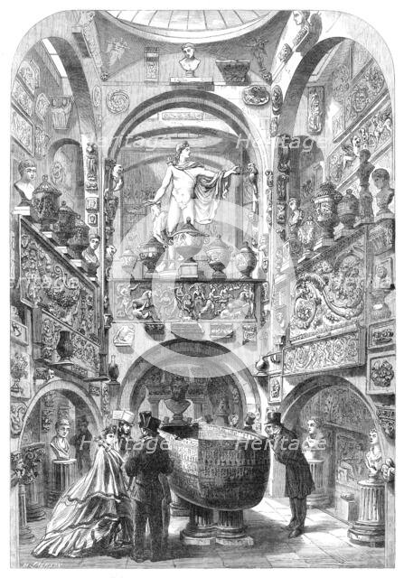 Sir John Soane's Museum in Lincoln’s-Inn-Fields: the Sarcophagus-Room, 1864. Creator: Mason Jackson.