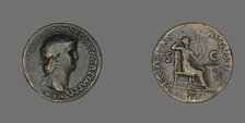 Dupondius (Coin) Portraying Emperor Nero, 63. Creator: Unknown.