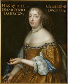 Catherine Henriette d'Harcourt, duchesse d'Arpajon (1631-1701), ca 1665. Creator: Beaubrun, Charles (1604-1692).