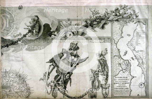 Map of Angostura, where the headquarters of the Orinoco River, the population of New Guyana and t…