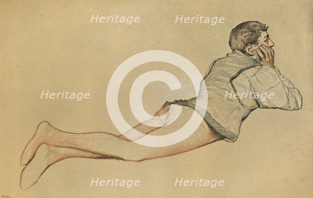 'Boccaccio: The Opening Scene in Decamerone (Decameron)', c1900. Artist: James Dromgole Linton.