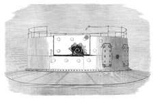 The turret of H.M.S. Glatton after the first shot that struck, 1872. Creator: Unknown.