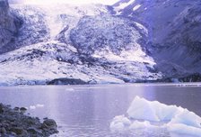 Eyjafjallajokull Glacier lake, Iceland, 20th century. Artist: CM Dixon.